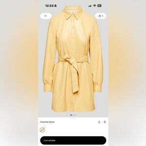 Wilfred Yellow Long Sleeve Dress